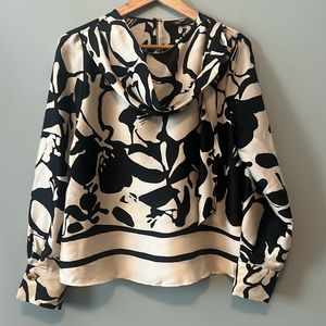 ZARA printed blouse NWT